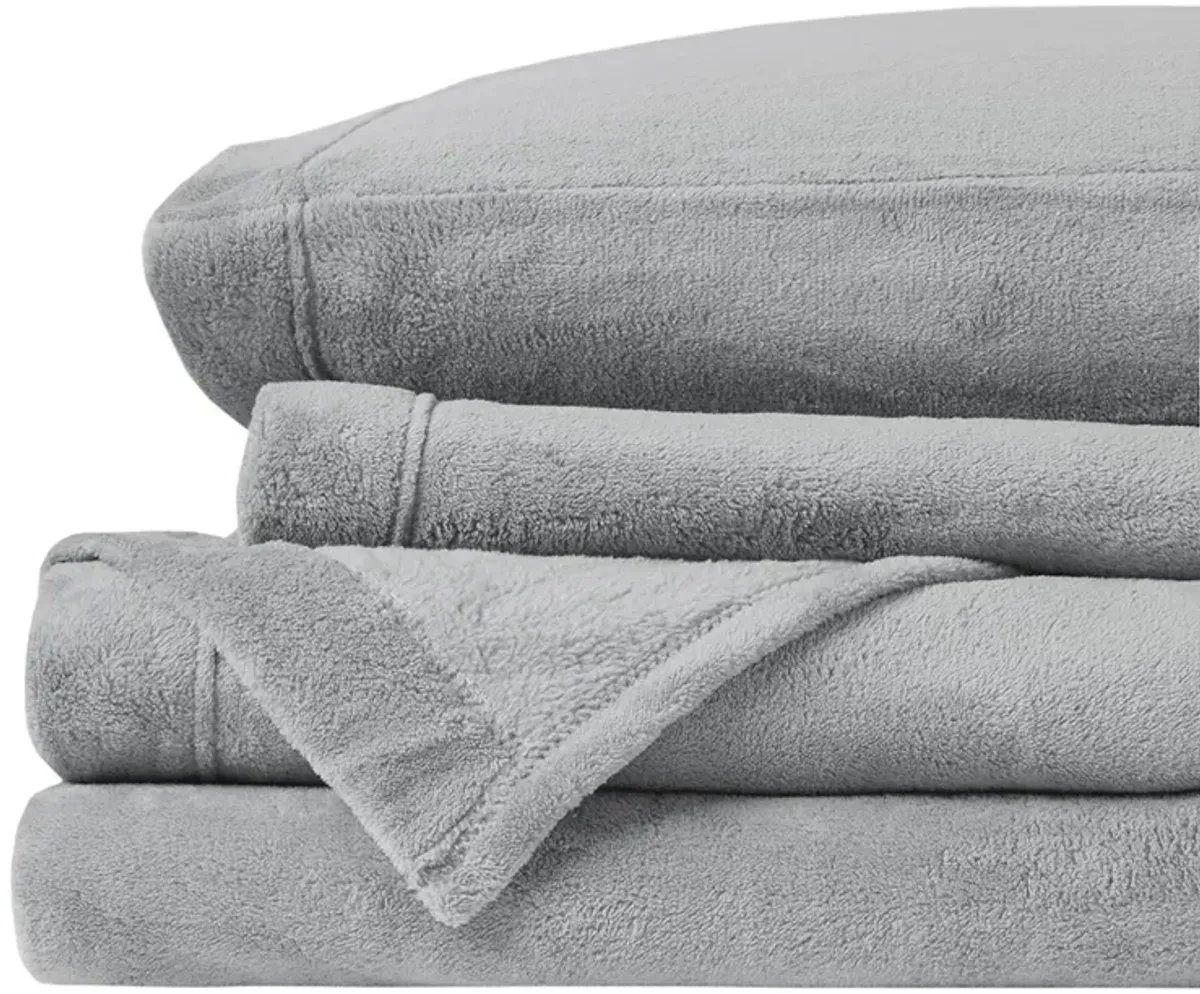 True North by Sleep Philosophy Soloft Plush Grey Sheet Set