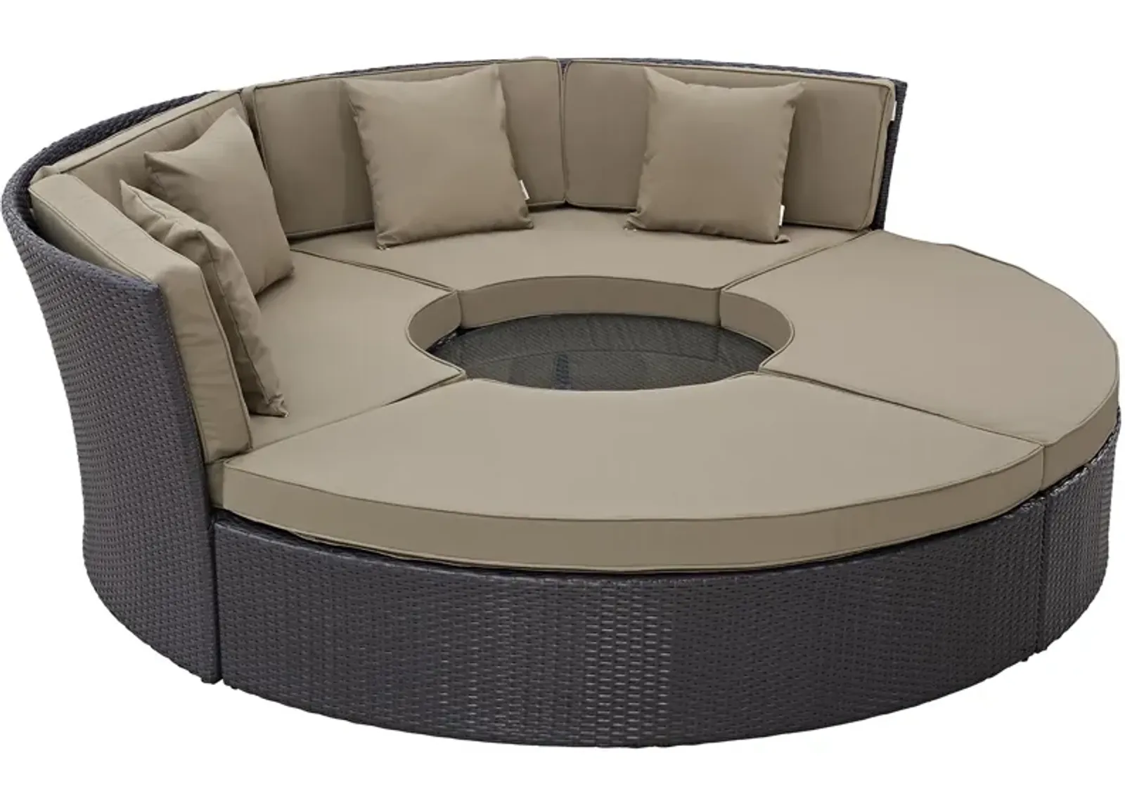 Convene Circular Outdoor Patio Daybed Set