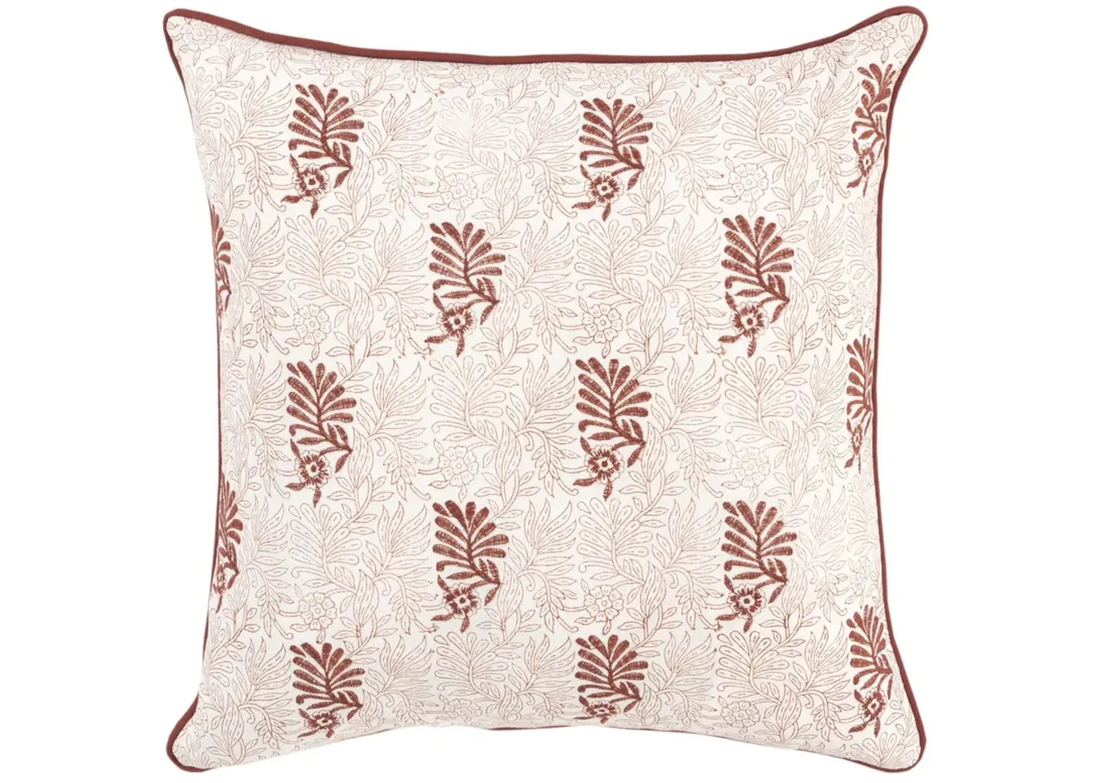 Botanical Terra Cotta/Natural Pillow