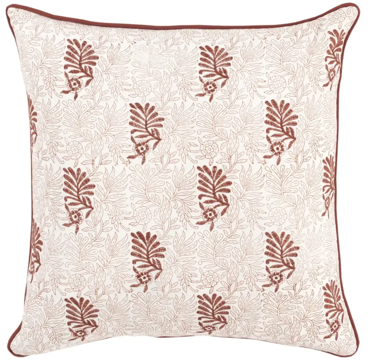 Botanical Terra Cotta/Natural Pillow