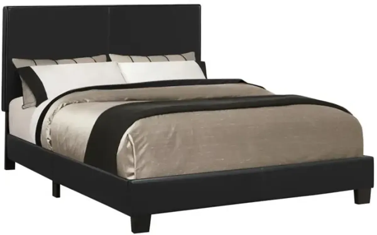 Mauve Full Upholstered Bed Black