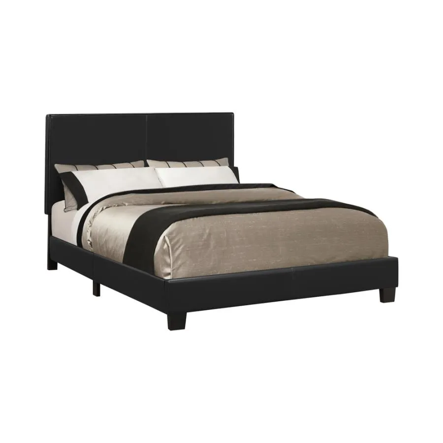 Mauve Full Upholstered Bed Black