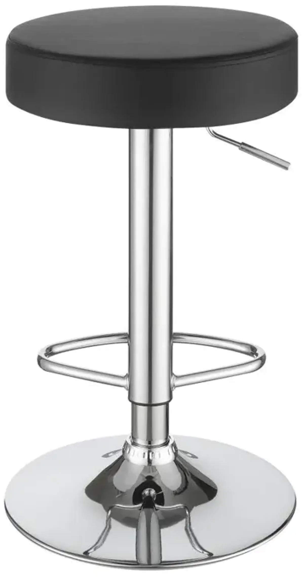 Ramses 29" Adjustable Bar Stool Chrome and Black