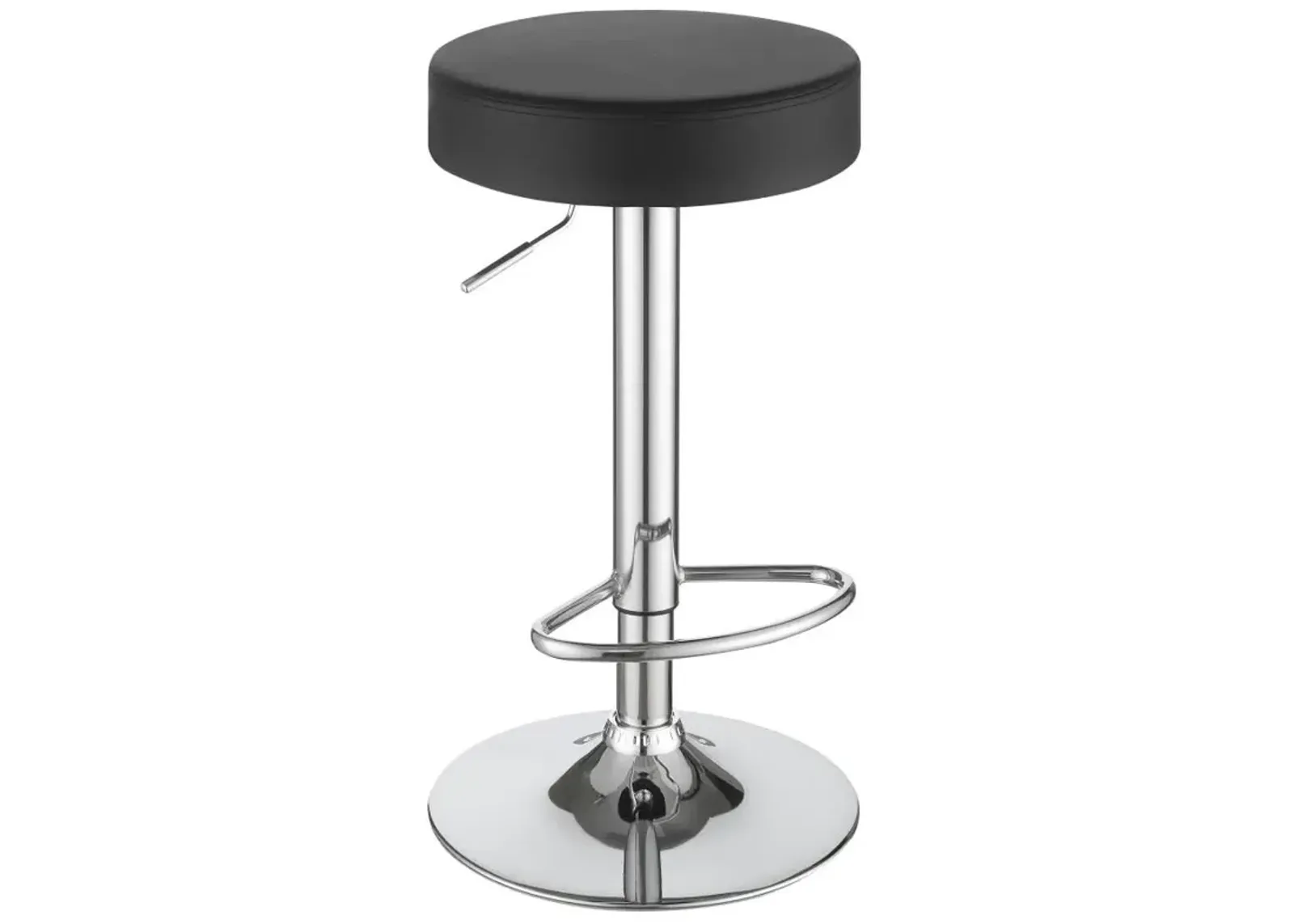 Ramses 29" Adjustable Bar Stool Chrome and Black