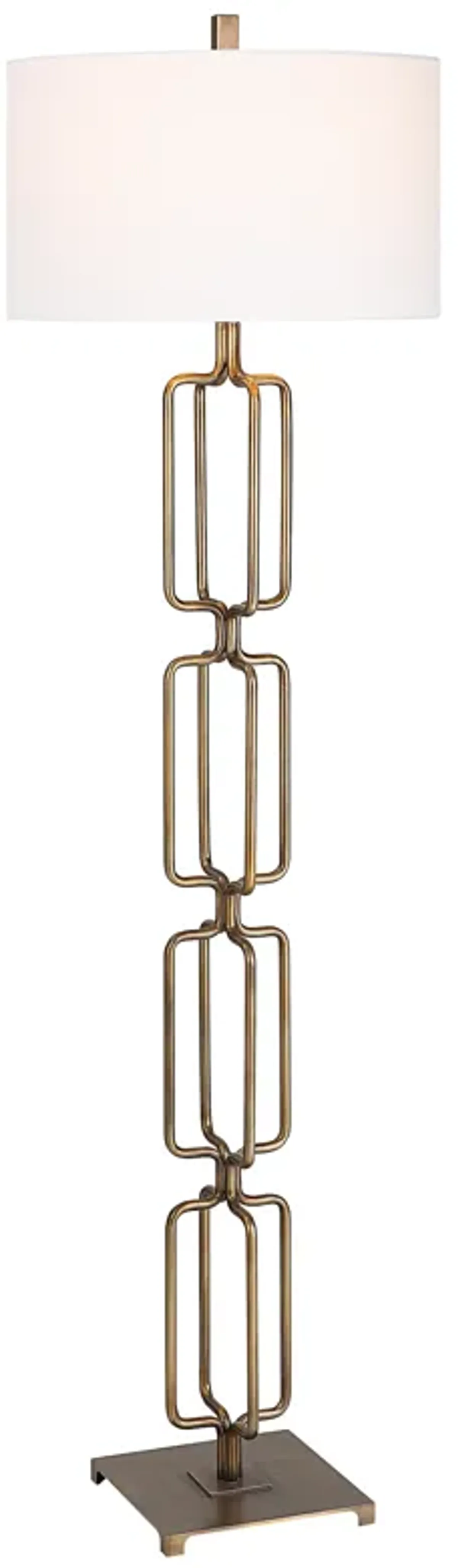 Link Brushed Gold Floor Lamp