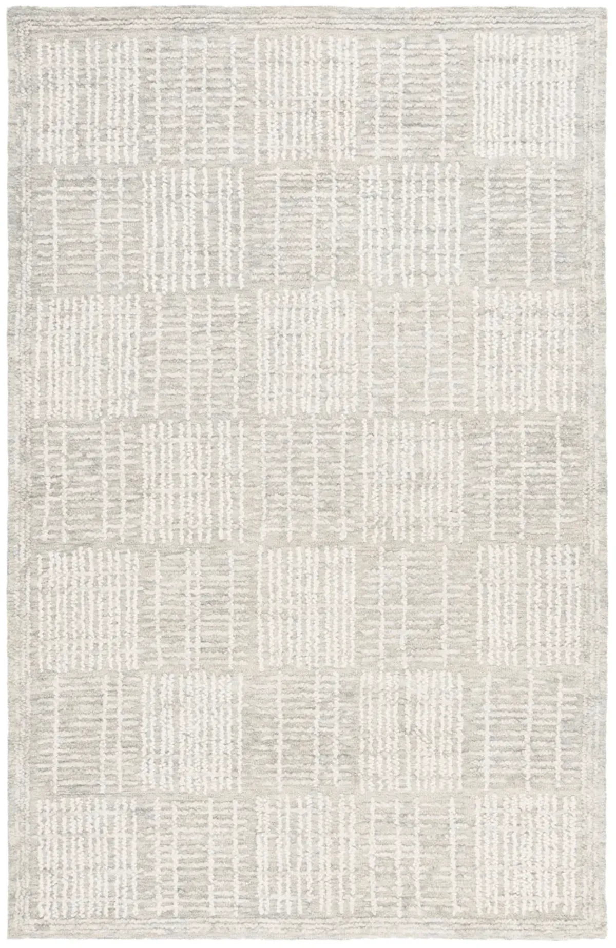 ABSTRACT Hand Tufted 4' x 6' area rug