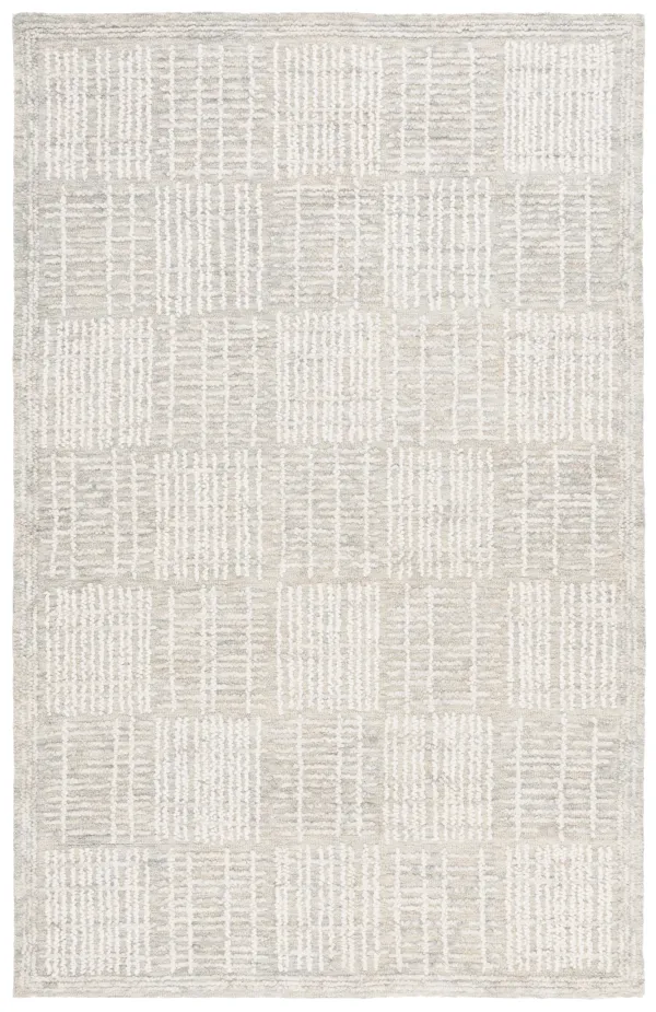 ABSTRACT Hand Tufted 4' x 6' area rug