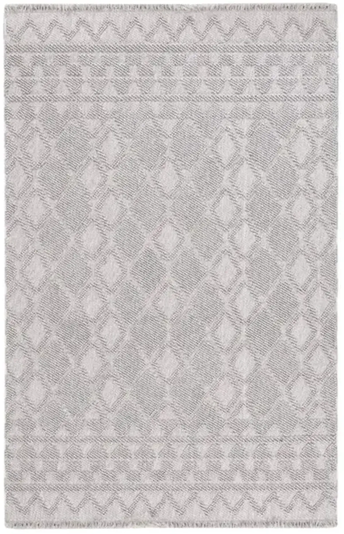 LOTUS 105 Grey 8' X 10' Large Rectangle Rug