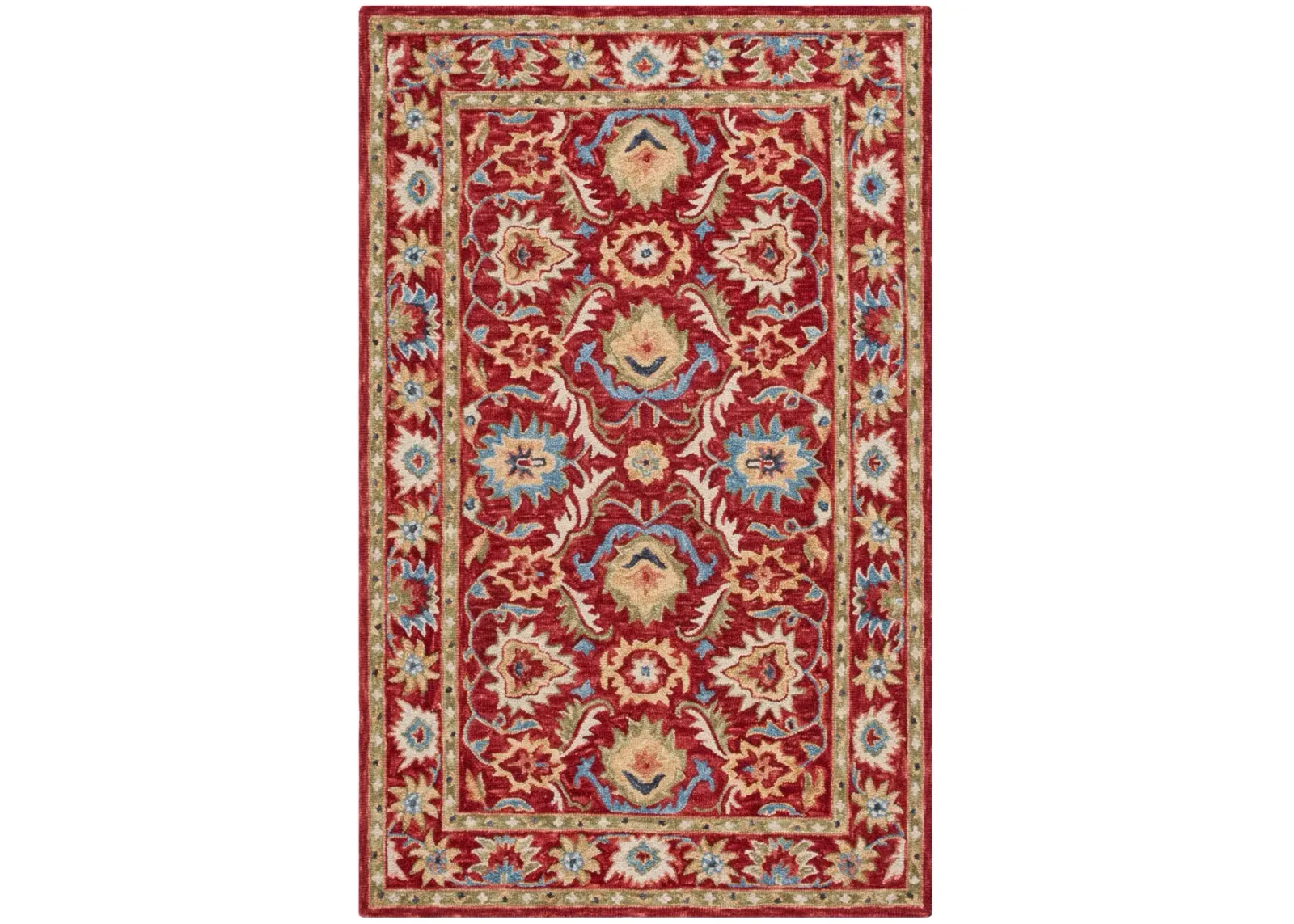 BLOSSOM 691 RED  8' x 10' Large Rectangle Rug