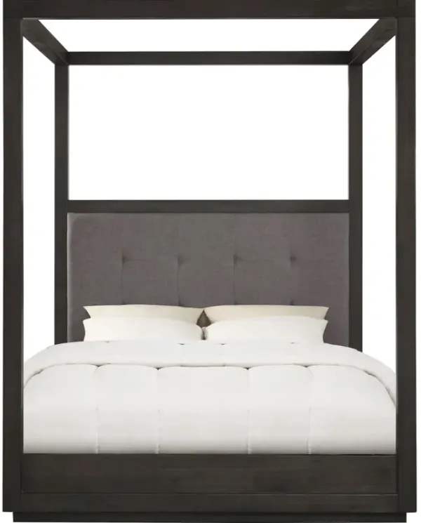 Oxford California King-Size Canopy Bed In Dolphin