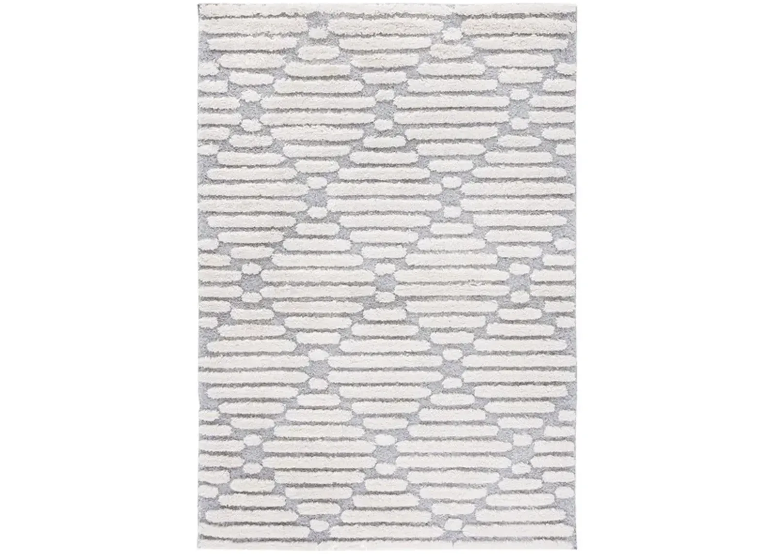 HI-LO SHAG 212 Grey  5'-3' X 7'-6' Medium Rectangle Rug