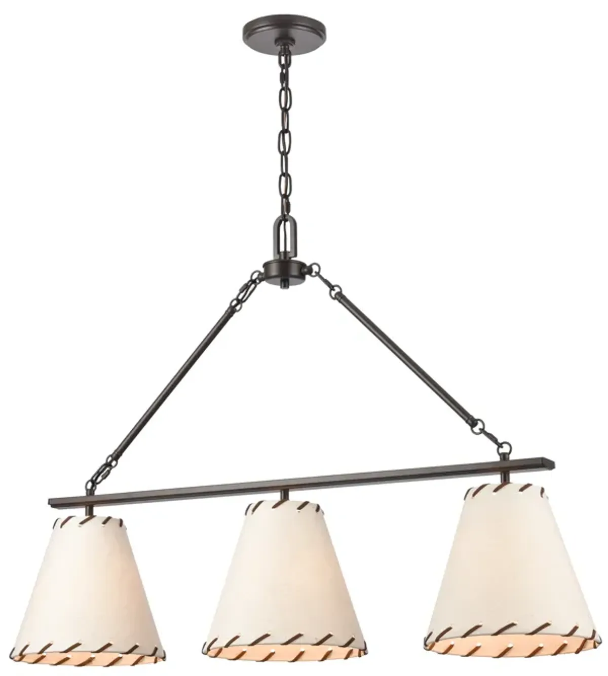 Marion 36'' Wide 3-Light Chandelier - Oil Rubbed Bronze