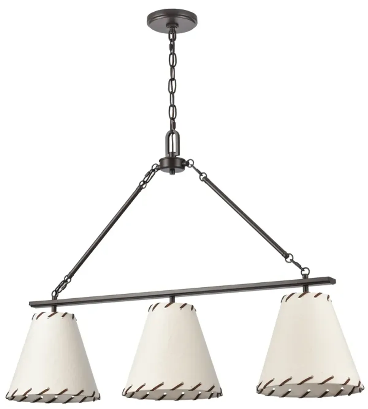 Marion 36'' Wide 3-Light Chandelier - Oil Rubbed Bronze