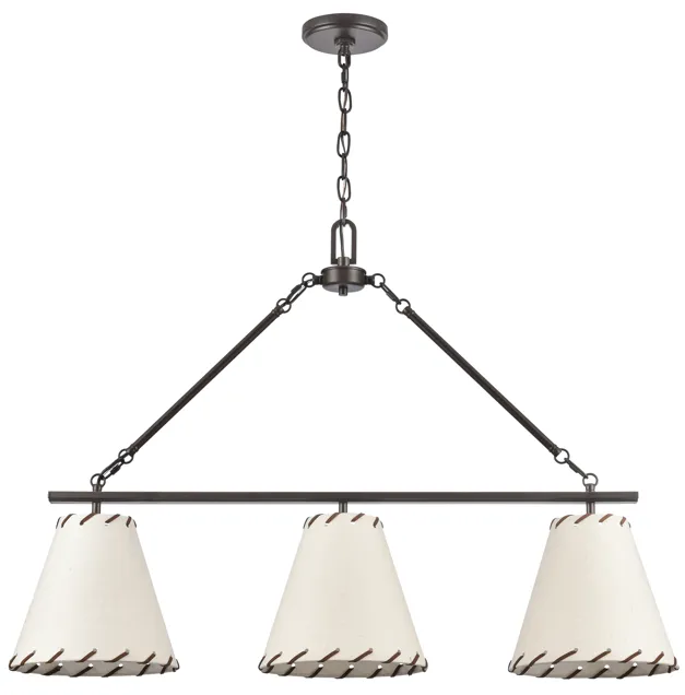 Marion 36'' Wide 3-Light Chandelier - Oil Rubbed Bronze