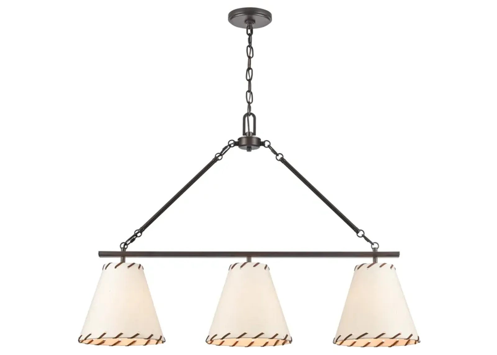 Marion 36'' Wide 3-Light Chandelier - Oil Rubbed Bronze