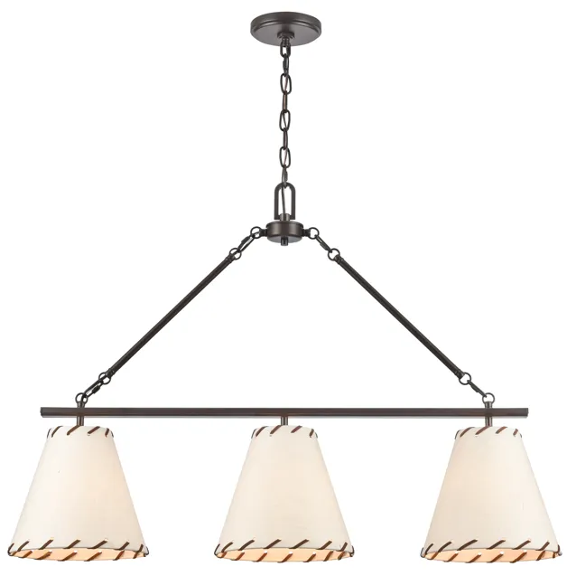 Marion 36'' Wide 3-Light Chandelier - Oil Rubbed Bronze