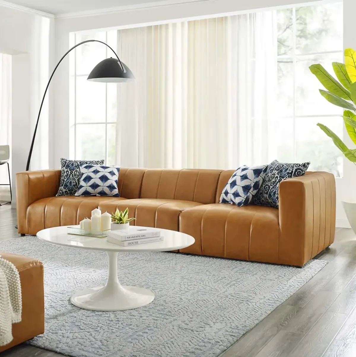 Bartlett Vegan Leather 3-Piece Sofa