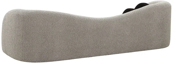 Leonie Grey Faux Shearling Sofa