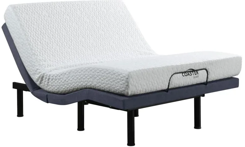 Clara Full Adjustable Bed Base Grey and Black