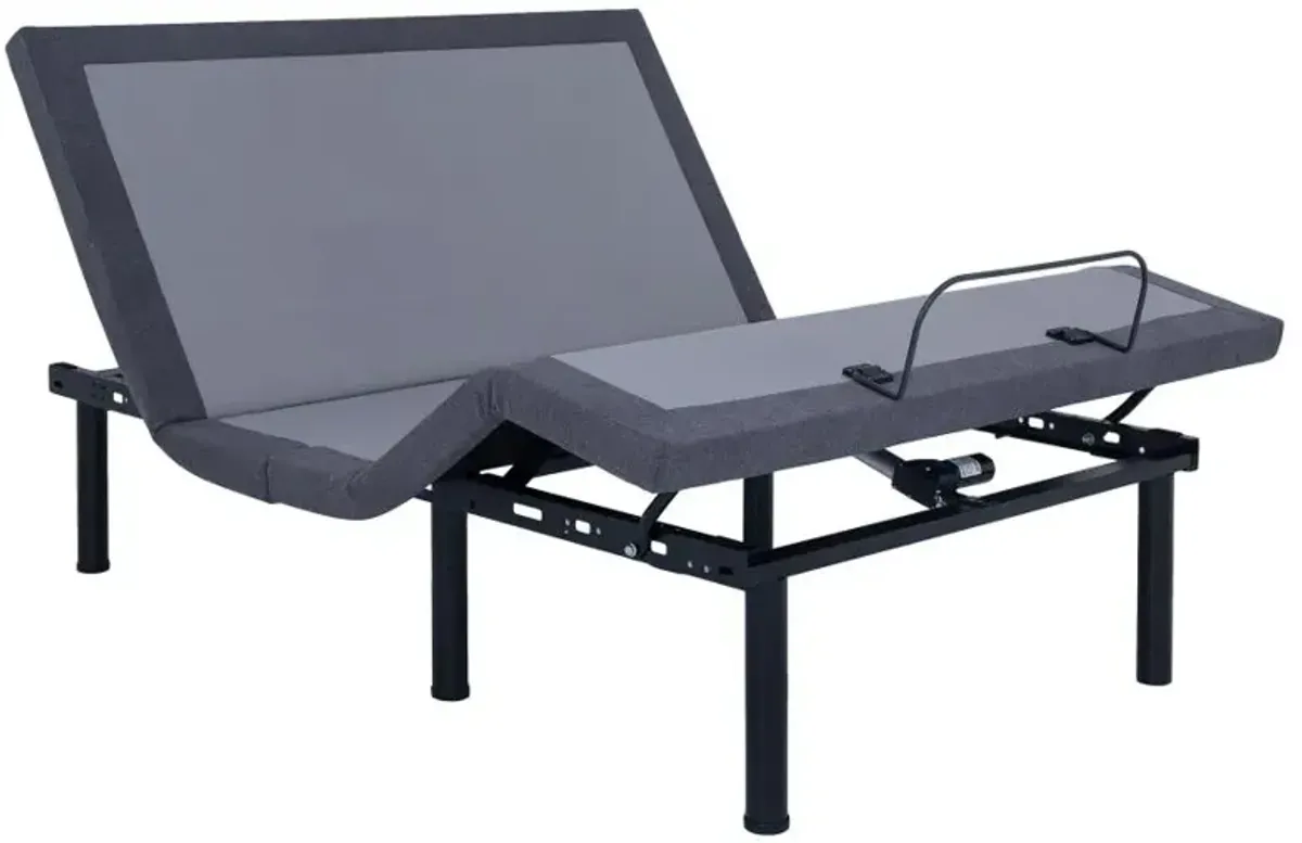 Clara Full Adjustable Bed Base Grey and Black