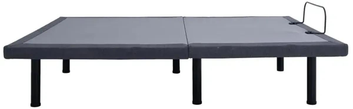 Clara Full Adjustable Bed Base Grey and Black