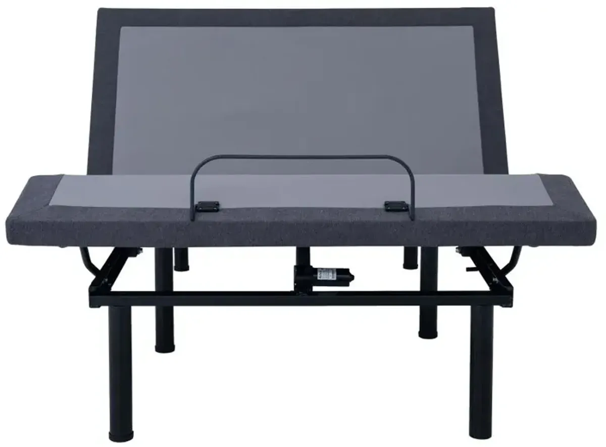 Clara Full Adjustable Bed Base Grey and Black