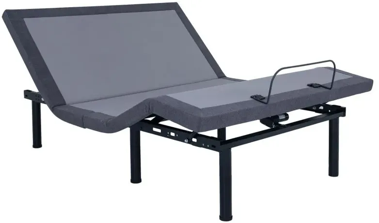 Clara Full Adjustable Bed Base Grey and Black