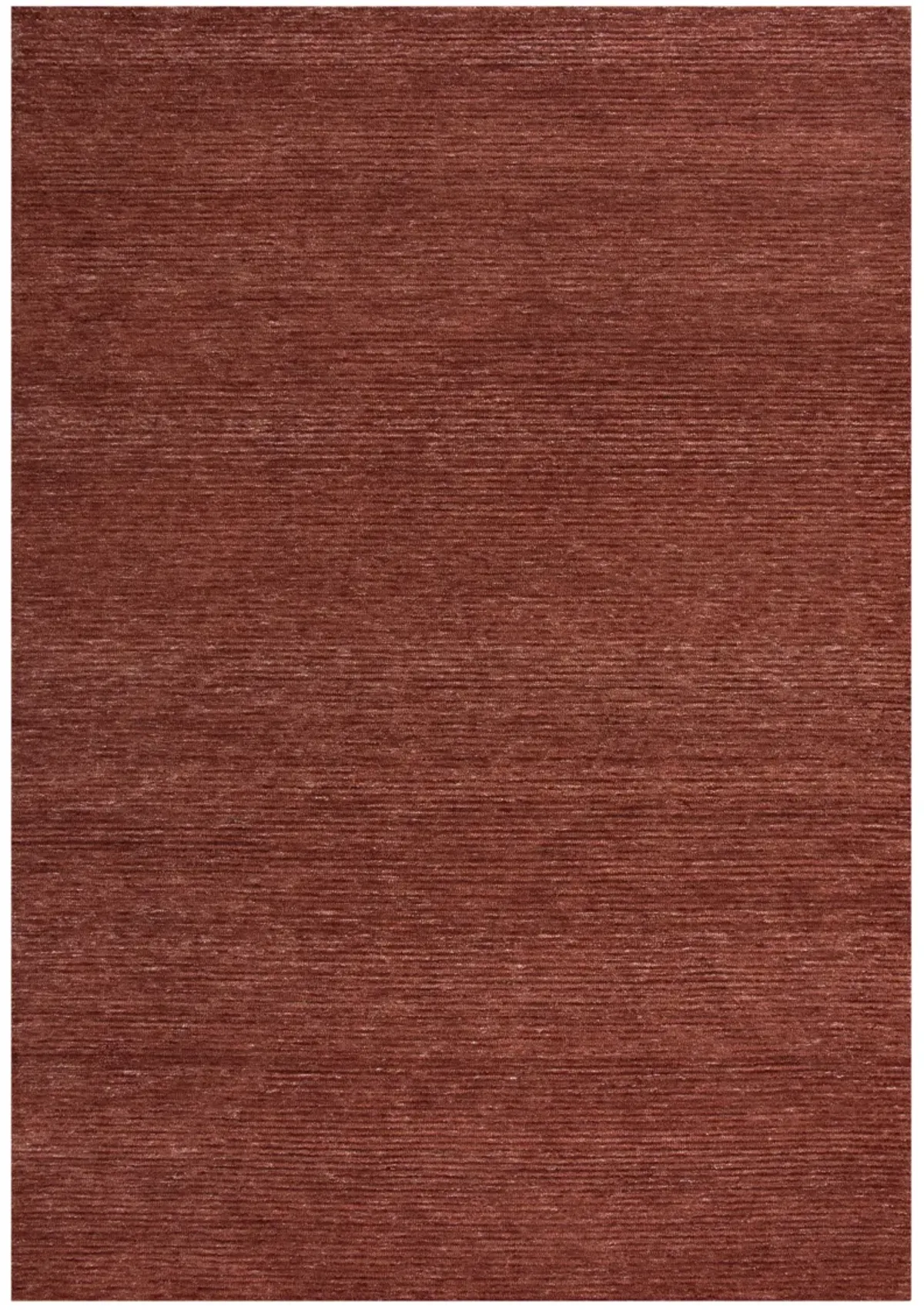 Mason Park Rust Solid/Tone on Tone Recycled Polyester 5' x 7'6" Rectangle Rug