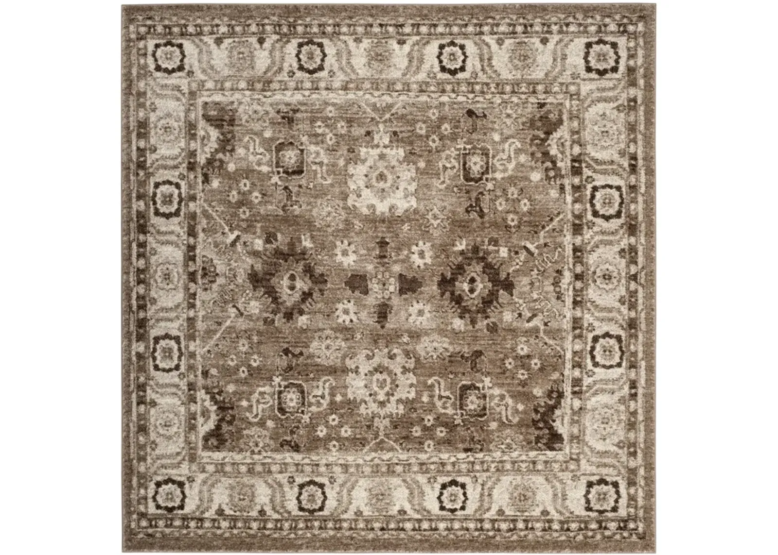 VINTAGE HAMADAN 214 TAUPE 11' x 11' Square Square Rug