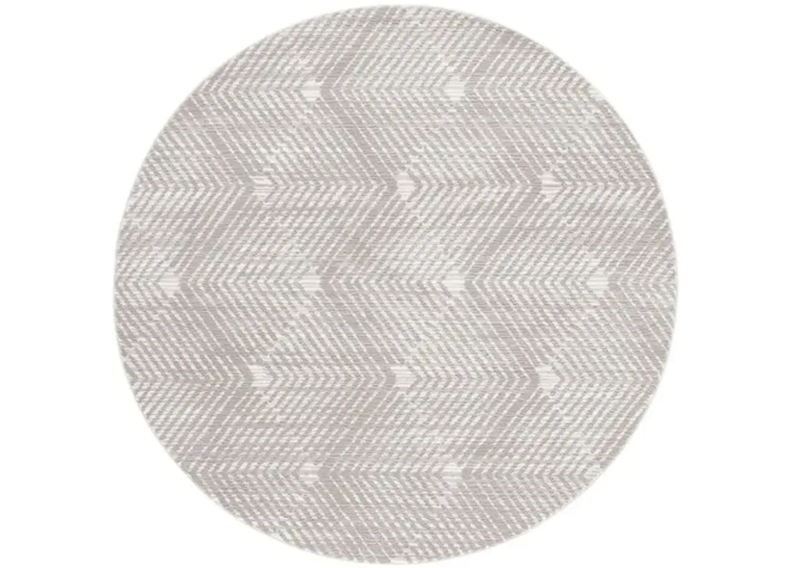 REVIVE 120 Grey 6'-7' X 6'-7' Round Round Rug