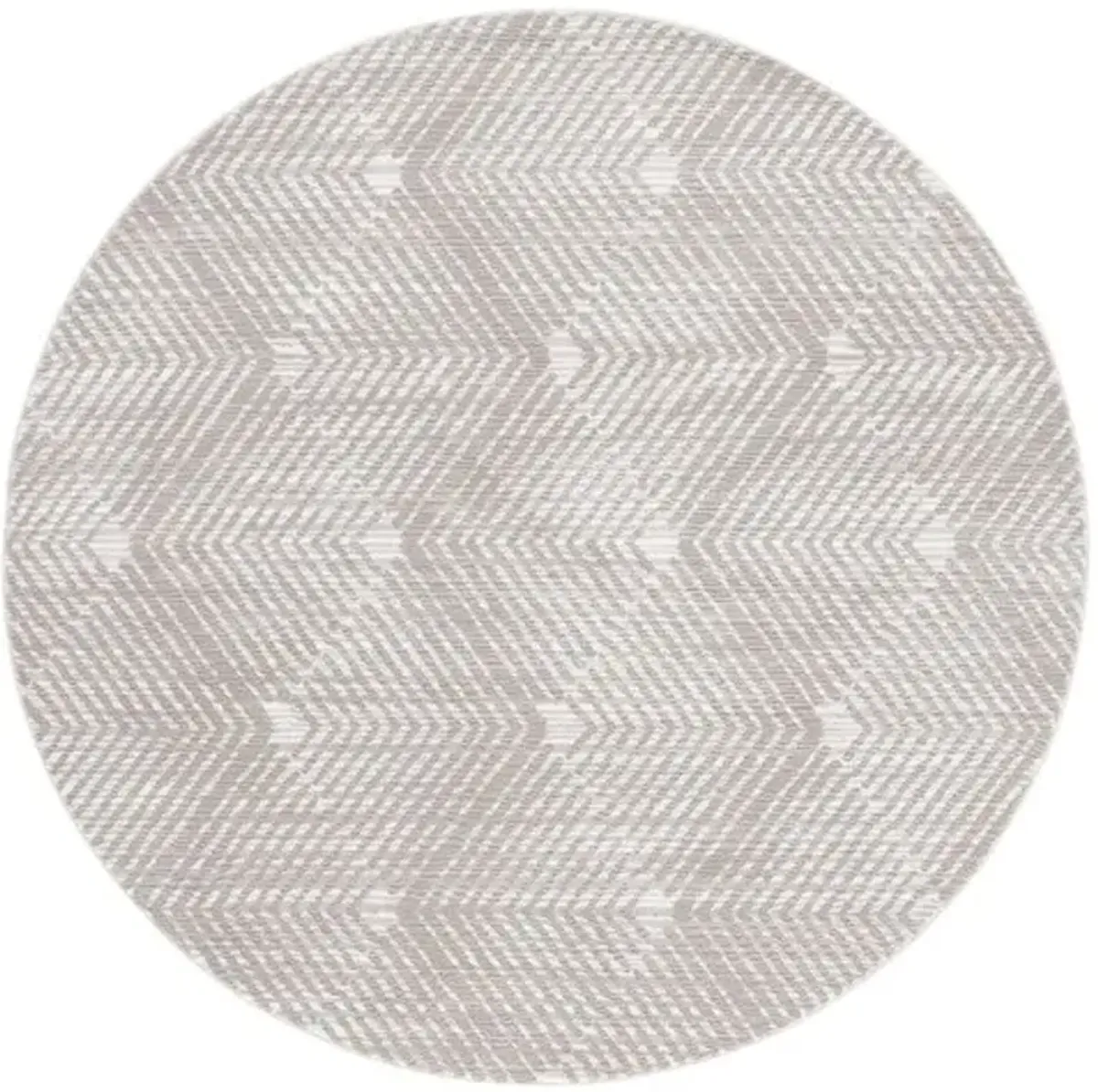 REVIVE 120 Grey 6'-7' X 6'-7' Round Round Rug