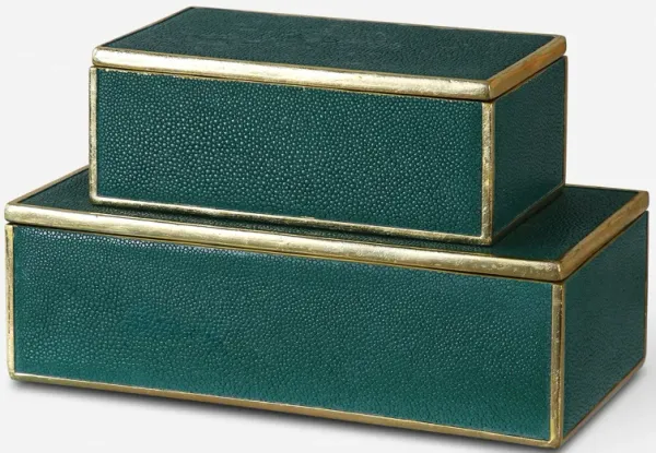 Karis Emerald Green Boxes S/2