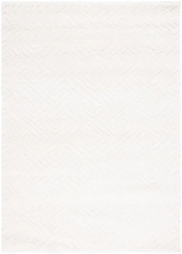 TAHOE SHAG 652 WHITE 4' x 6' Small Rectangle Rug