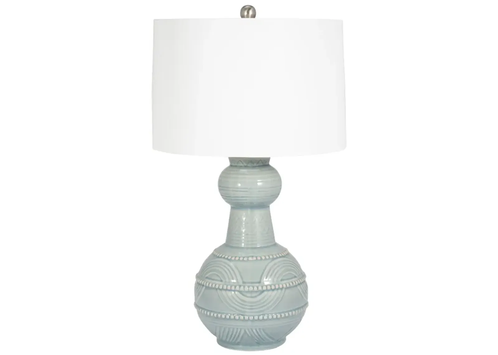 Ceramic 28" Bottle Table Lamp, Blue