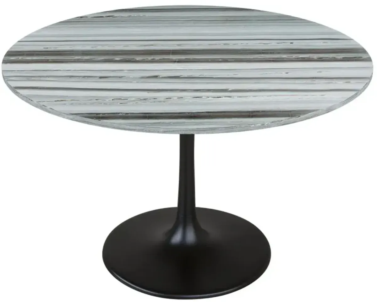 Central City Dining Table Gray & Black