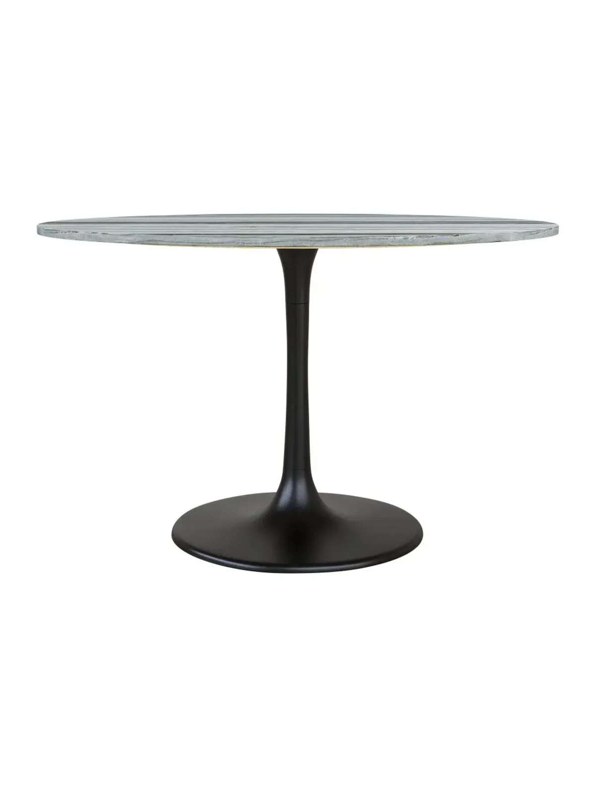 Central City Dining Table Gray & Black