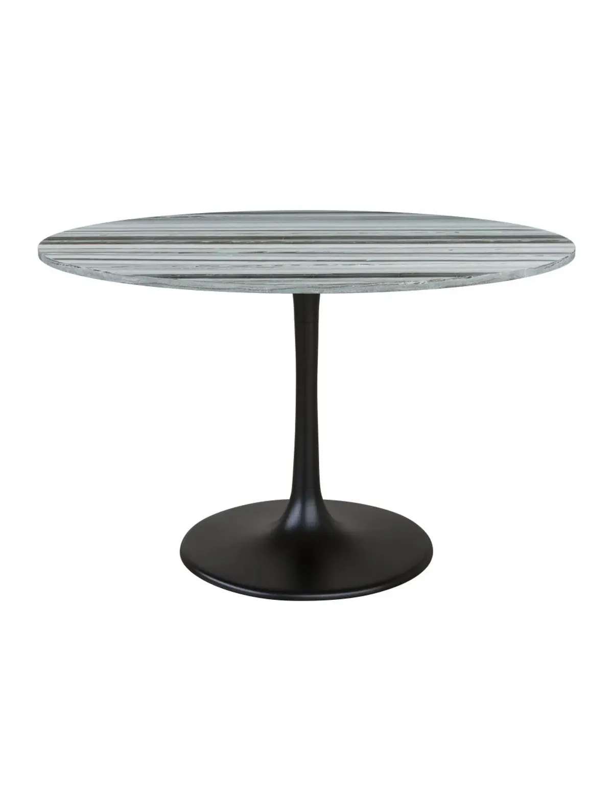 Central City Dining Table Gray & Black