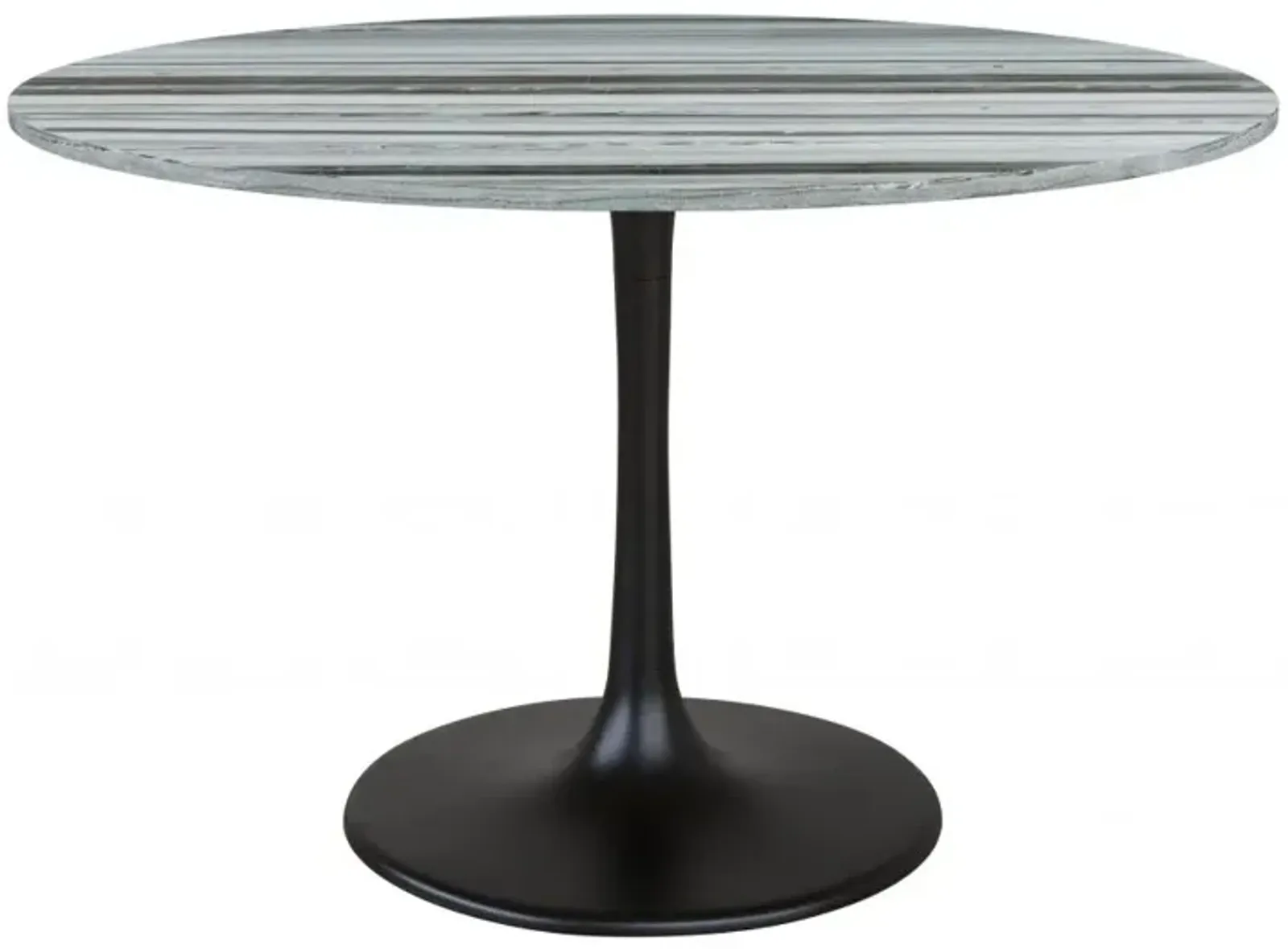 Central City Dining Table Gray & Black