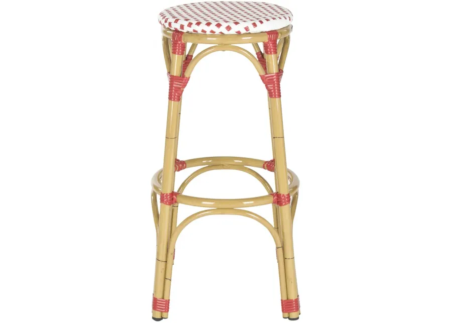 KIPNUK STOOL RED/WHITE (INDOOR/OUTDOOR)