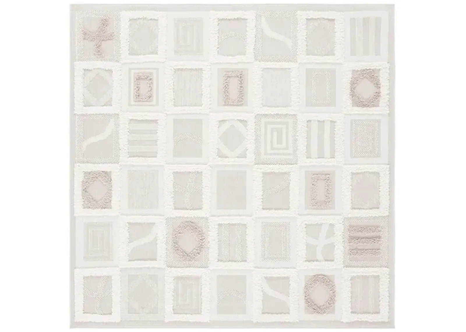 TRENDS 108 Beige 6'-7' X 6'-7' Square Square Rug