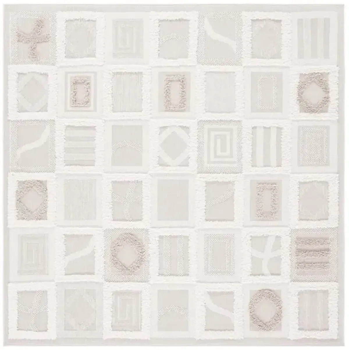 TRENDS 108 Beige 6'-7' X 6'-7' Square Square Rug