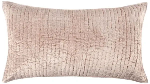 Dimitry 100% Rayon Velvet Bliss Pink King Sham