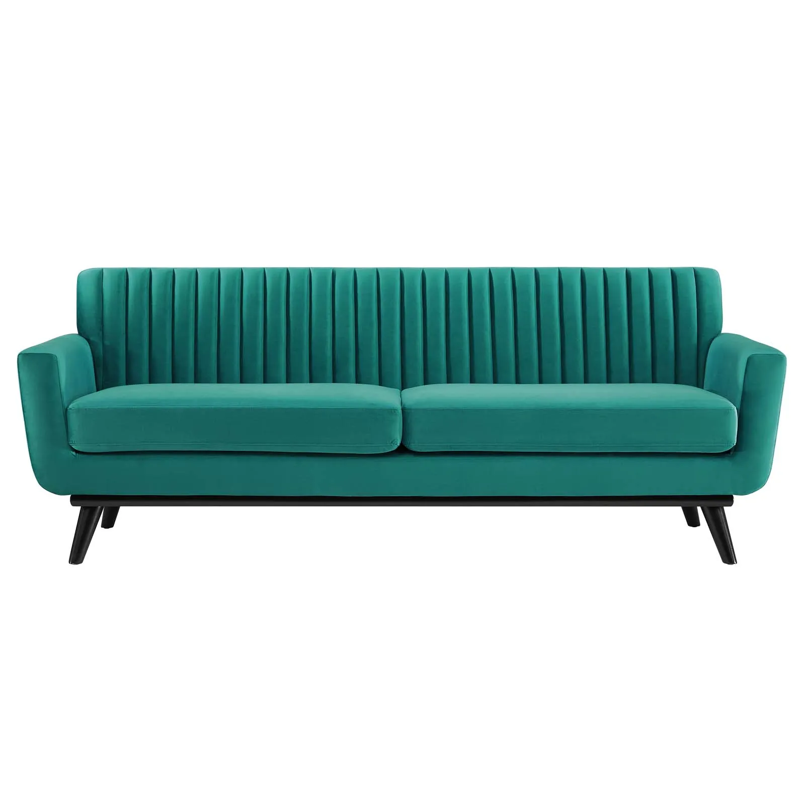 Engage Channel Tufted Performance Velvet Sofa