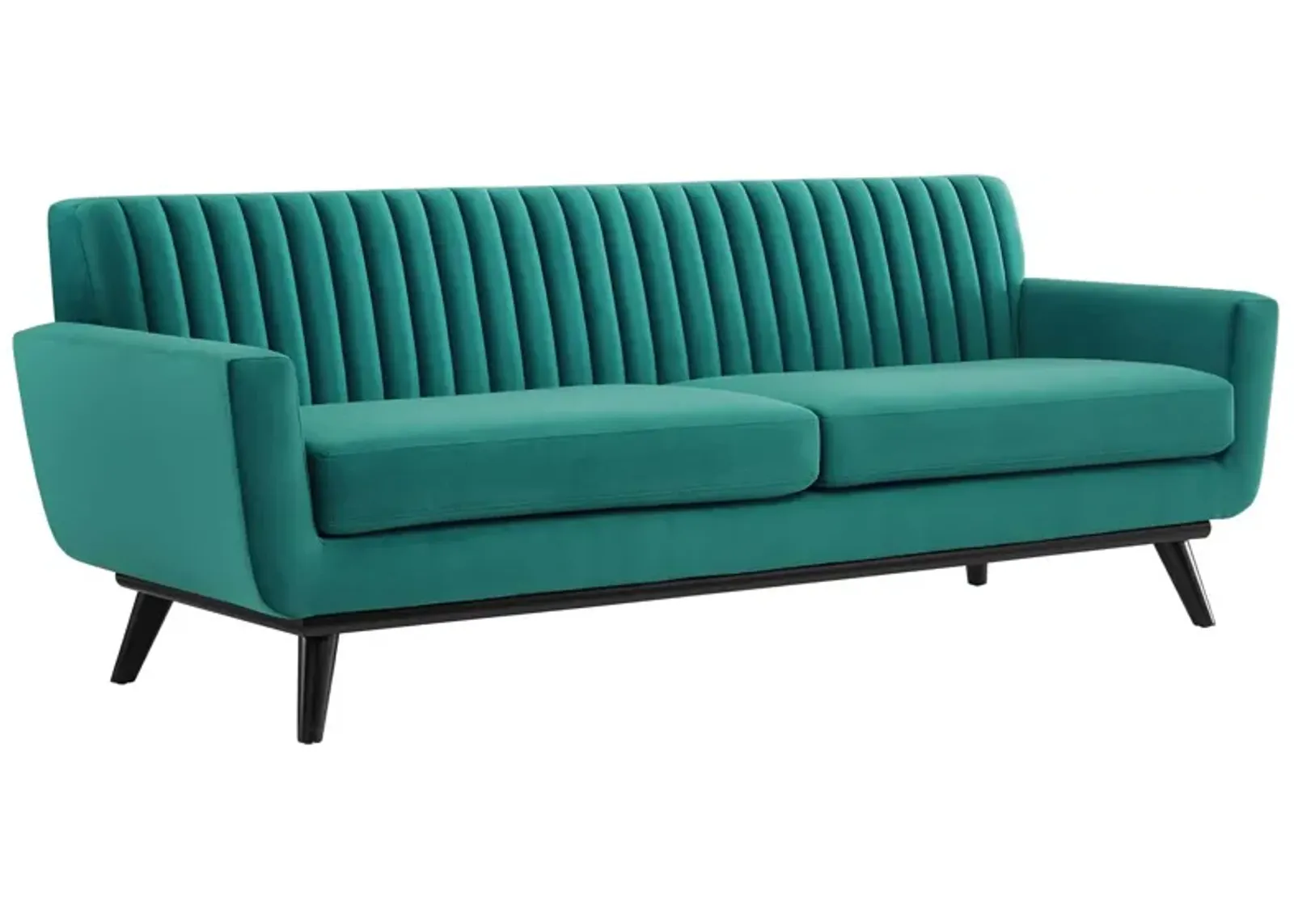 Engage Channel Tufted Performance Velvet Sofa