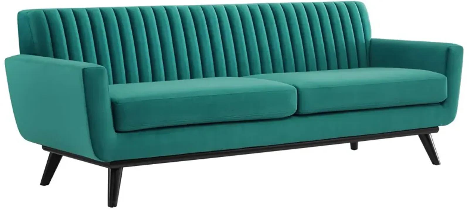 Engage Channel Tufted Performance Velvet Sofa