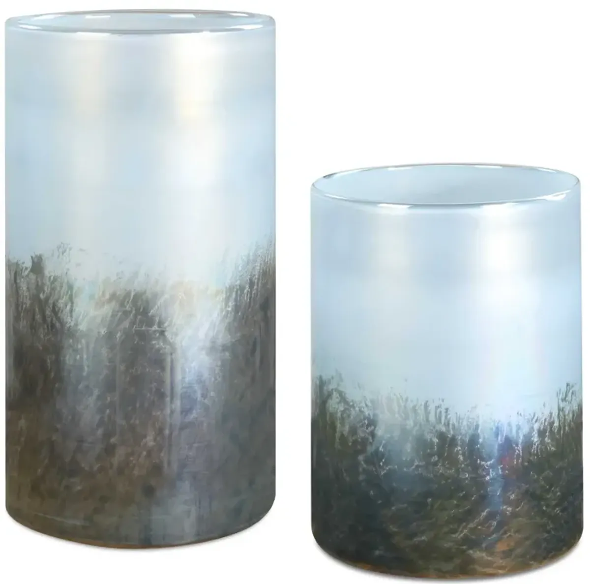 Midnight Mist Cylindrical Vases Set/2