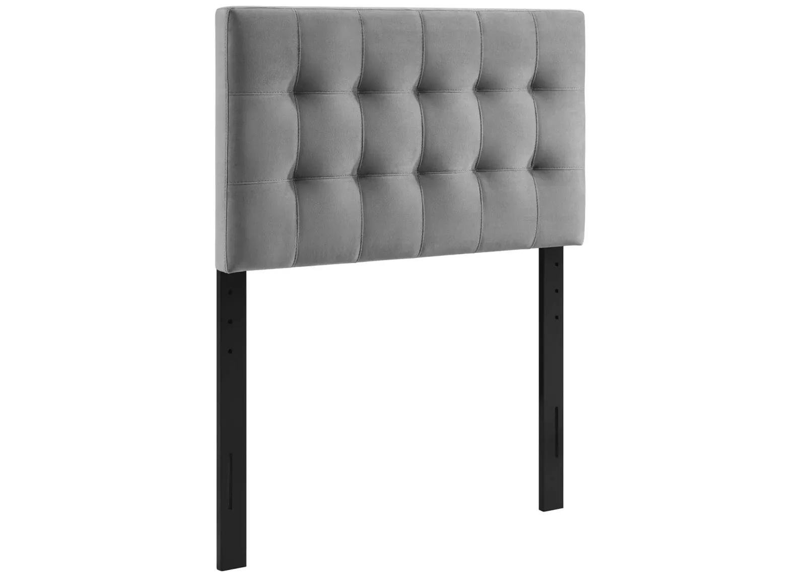 Lily Biscuit Tufted Twin Performance Velvet Headboard