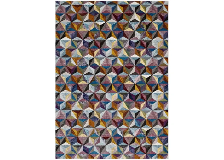 Arisa Geometric Hexagon Mosaic 4x6
 Area Rug