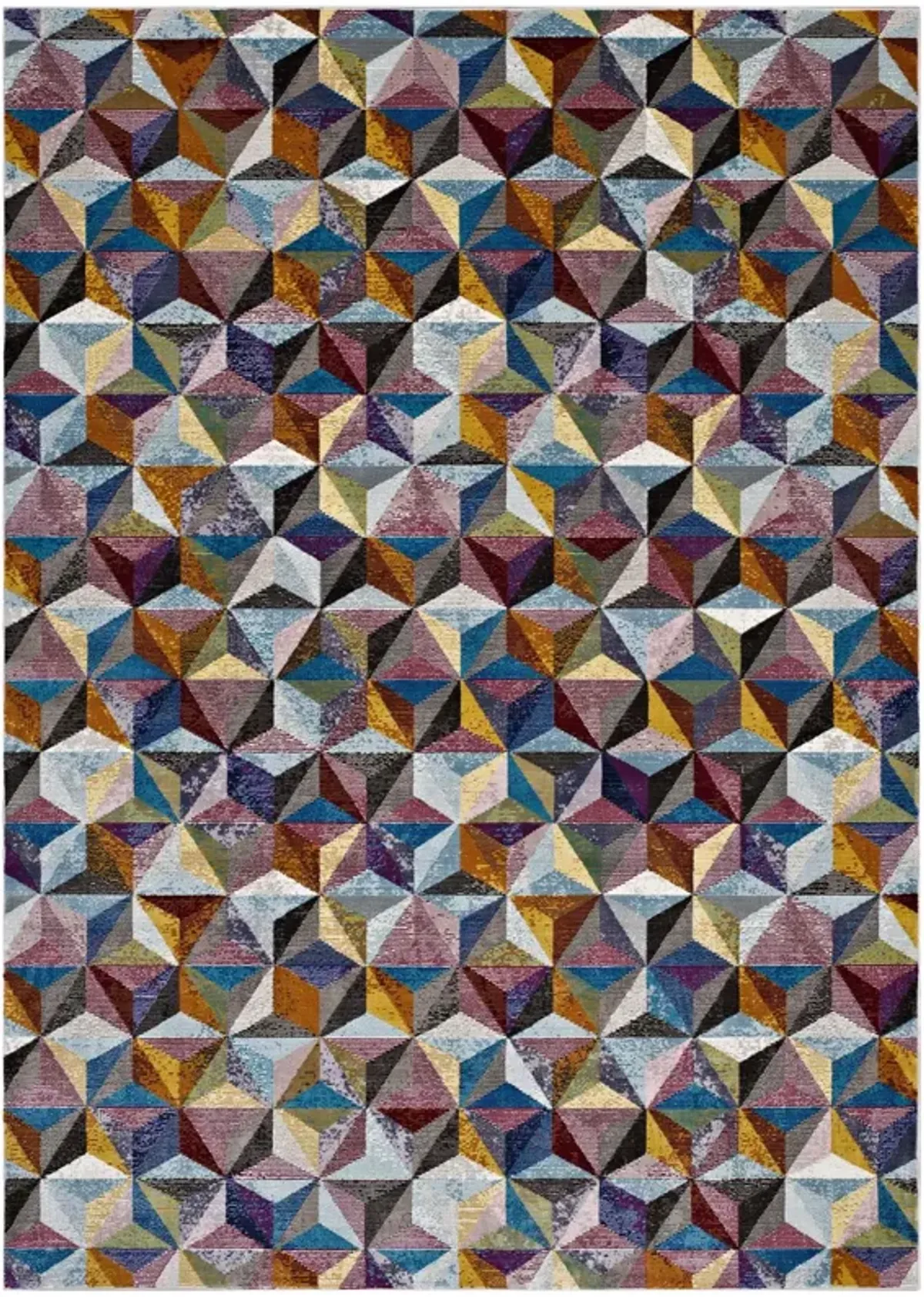 Arisa Geometric Hexagon Mosaic 4x6
 Area Rug