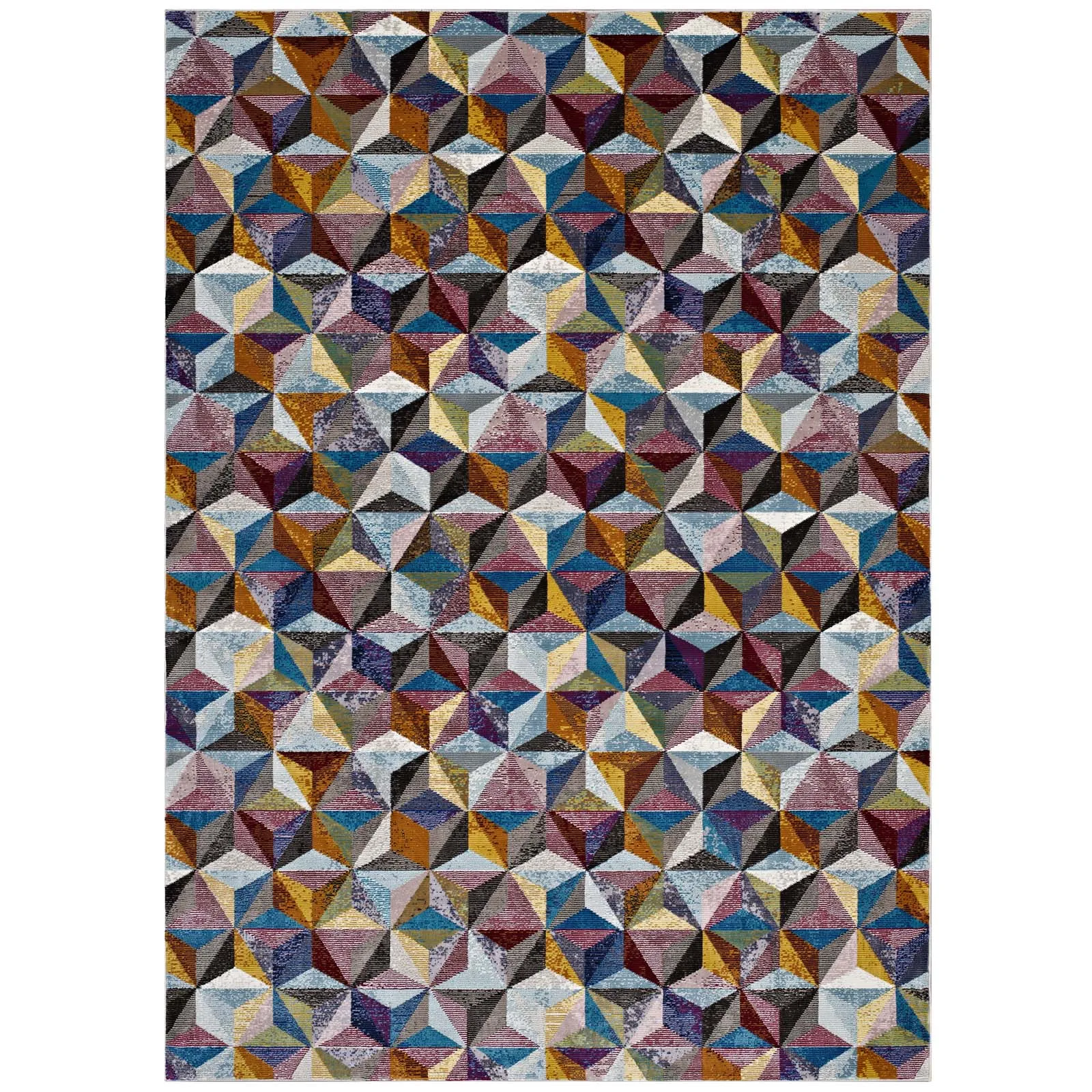 Arisa Geometric Hexagon Mosaic 4x6
 Area Rug